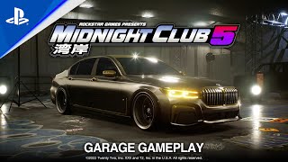 Midnight Club 5  Garage Gameplay 2023  PS5 [upl. by Schwitzer]