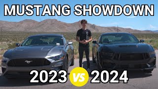 2023 vs 2024 Ford Mustang GT Comparison Whats New in S650 [upl. by Vokay]