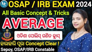 AVERAGE all Concept clear ll OSAP IRB special math class 2024 ll Average Trick Methods and Basics [upl. by Hazard]