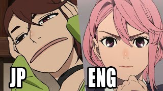 Dandadan JP vs ENGLISH DUB COMPARISON  Episode 5 amp 6 [upl. by Efthim]