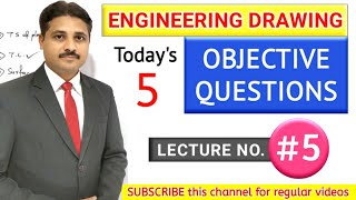 ENGINEERING DRAWING OBJECTIVE QUESTIONS AND ANSWERS IN HINDI LECTURE 5 [upl. by Elijah]