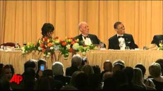 Meyers Skewers Obama Trump at Washington Dinner [upl. by Sylado475]