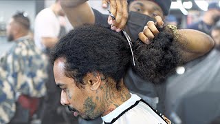 5 YEAR BIG CHOP TRANSFORMATION HAIRCUT TRYING TO GET HIS WAVES BACK [upl. by Philippine]