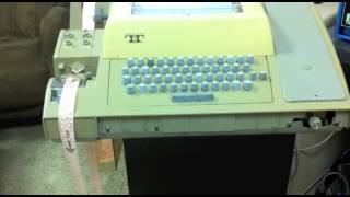 Altair 8800  Video 71  Loading 4K BASIC with a Teletype [upl. by Vena]