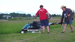 RC Scale Turbine Jet Ranger biggest Helicopter of the Show [upl. by Mariquilla877]