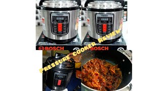 BOSCH ELECTRIC PRESSURE COOKER REVIEW💃How to use electric pressure cooker for the 1st time [upl. by Ody]