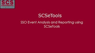 SCSeTools Reporting and Analysis of SSO Events [upl. by Ailene]