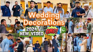 Wedding decoration of shakeelSaleh khana kotli kalanDesi wedding decorationpakistan style🇬🇧🇵🇰2024 [upl. by Magee]