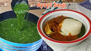 How to make the best Ayoyo Soup  jute leaves [upl. by Niltac]