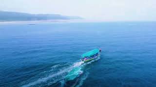 Devbag Beach Drone View 😍 kokanbeach devbag kokan sea [upl. by Ylrrad]