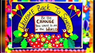 Welcome back to school bulletin board ideas  Welcome bulletin boards [upl. by Mundy]