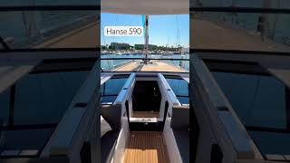 ✨ The very first look at the Hanse 590 ✨Catch its world premiere at the Cannes Yachting Festival [upl. by Che202]