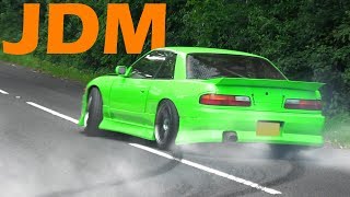 🔰 JDM Cars Leaving a Car show  June 2017 [upl. by Orazal]