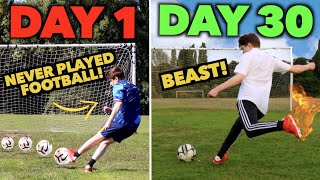 How Good Can You Get at FOOTBALL in 30 Days [upl. by Llaccm202]