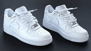 HOW TO LOOSE LACE UP NIKE AF1 COOL WAY [upl. by Spencer]