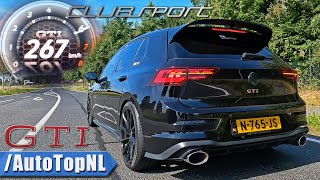 VW Golf GTI MK8 Clubsport  ACCELERATION POV TOP SPEED amp SOUND by AutoTopNL [upl. by Akcire]