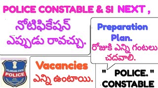 TS POLICE CONSTABLE amp SI Next Notification update  vacancies information  preparation plane 2024 [upl. by Carolynne]