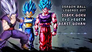 Dragon Ball Legends OST  SSBKK Goku EVO Vegeta amp Beast Gohan [upl. by Notgnirrab879]