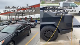 Tesla Cybertruck Can Power Up a Gas Station and Full Size Home using PowerShare Bidirectional [upl. by Eiralc]