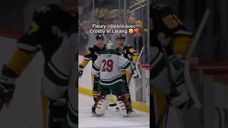 Crosby et Letang ont attendu Fleury à la fin du match pour le féliciter ❤️😭 nhl crosby fleury [upl. by Noll]