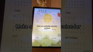 Make an aesthetic calendar on ipadpro procreate drawing [upl. by Atirys712]