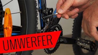 Shimano Umwerfer wechseln  einfach amp schnell  Fahrradorg [upl. by Nnaarat]