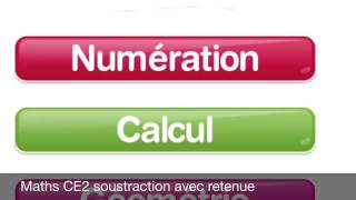 Maths CE2 soustraction avec retenue [upl. by Drain]