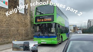 Keighley school buses coming back to the Depot [upl. by Amaj]