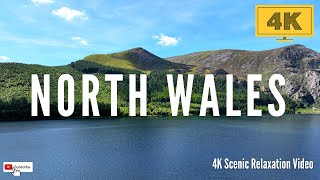 North Wales Snowdonia 4K Drone Footage Nature Relaxation Film with Relaxing Background Music at [upl. by Meehsar]