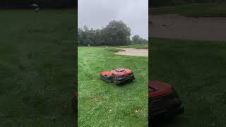 Roomba No it’s a mower at a golf course [upl. by Taran]