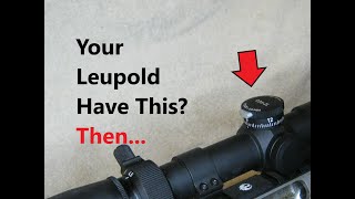 How to Adjust the Leupold VX3HD CDS ZL Elevation Knob [upl. by Nnairahs]