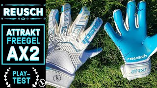 Goalkeeper Glove Review Reusch Attrakt FreeGel AX2 SMU [upl. by Eirrac]