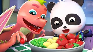 I Love Veggies Song  Good Habits for Kids  Kids Songs  Kids Cartoon  BabyBus [upl. by Laddie]