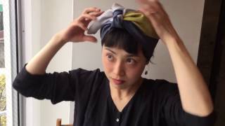 aillugibヘアターバン「Live Turban」巻き方06 [upl. by Ria]