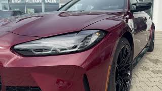 🔥 BMW M3 Competition Walkaround  Aventurine Red  Discover Our Newest PreOwned Beauty [upl. by Gnilhsa]