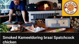 Smoked Kameeldoring braai Spatchcock chicken [upl. by Arika541]