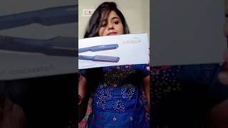 Hair straighting straightener use kubra hair straightener unboxing ✅ [upl. by Damek336]