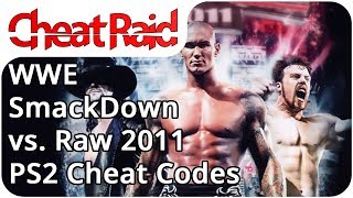 WWE SmackDown vs Raw 2011 Cheat Codes  PS2 [upl. by Chrisse]