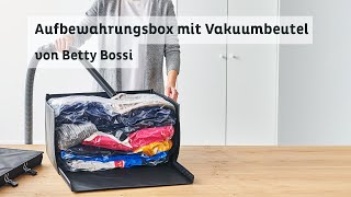 Aufbewahrungsbox mit Vakuumbeutel  Produkt von Betty Bossi [upl. by Dippold]