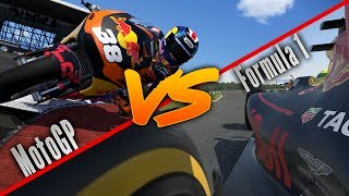 MotoGP VS Formula 1 TEAM REDBULL CHALLANGE BIKE VS CAR [upl. by Jerome]