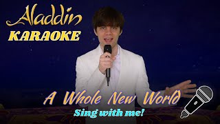 A Whole New World Aladdin part only  Karaoke From Disneys quotAladdinquot [upl. by Micheline]