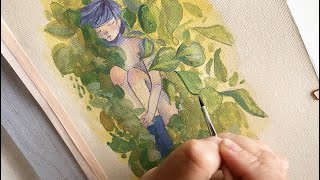 Gouache short 🌿Plants🌿 [upl. by Denman]