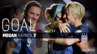 WNT vs Mexico Megan Rapinoe First Goal  Oct 4 2018 [upl. by Sitruc]