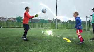 My First YouTube Movie football footballskills goalkeepertraining training coaching kids [upl. by Eimerej]