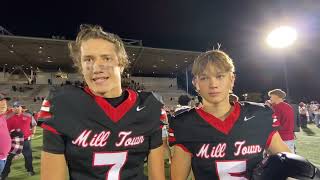 Interviews Jake Davidson Chase McGee have careernights in Camas win over Oregon City [upl. by Stew]