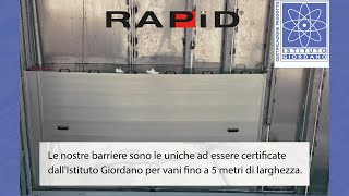 RAPID MODERNA Paratia Antiallagamento  Test di Tenuta allAcqua con lIstituto Giordano [upl. by Ynettirb]