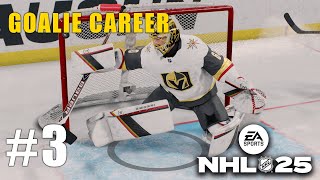 NHL 25  BE A PRO 3  GOALTENDING SHOWDOWN  Goalie Gameplay [upl. by Aysan]