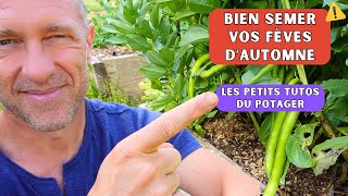 Je sème les fèves pour la saison 2025 petit tuto potager [upl. by Ajin]