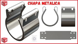 👍CHAPA METALICA EN SOLIDWORKS 12👀 2020 [upl. by Ynnel235]