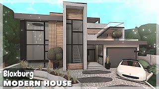 BLOXBURG Modern House Speedbuild  Roblox House Build [upl. by Ioyal]